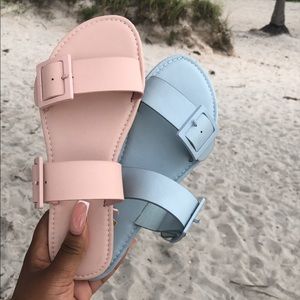 Blue Qupid sandals brand new